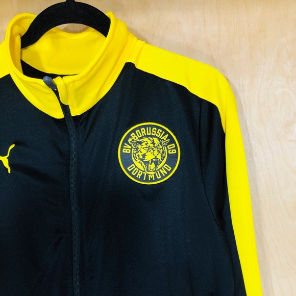 NWT Puma Men’s BVB Black/Yellow Track Jacket - Picture 6 of 7